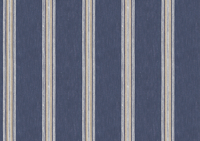 Bellagio Stripe, Riviera Navy - Roman Blind - Image 7